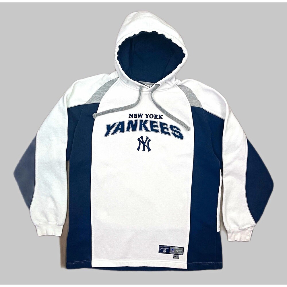 VTG Lee Sport New York Yankees MLB Pullover Hoodie Colorblock Y2K Men’s L